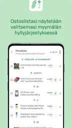 S-ostoslista screenshot