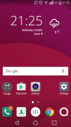 Sää ja kello -widget screenshot