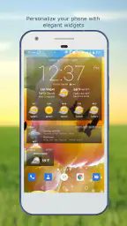 Sää & kellon widget screenshot