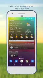 Sää & kellon widget screenshot