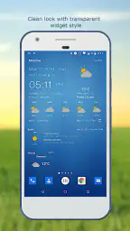 Sää & kellon widget screenshot