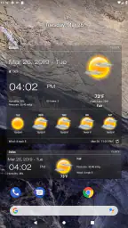Sää & kellon widget screenshot