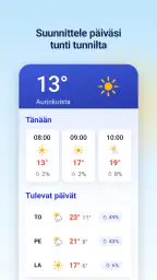 Sää & sadetutka - 14 päivän screenshot
