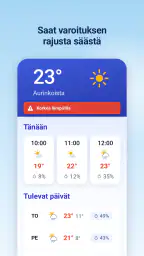 Sää & sadetutka - 14 päivän screenshot