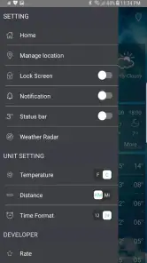 Sääennuste screenshot