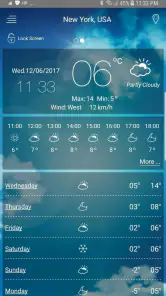 Sääennuste screenshot