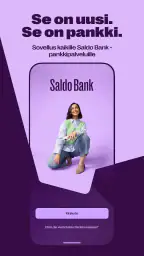 Saldo mobiilipankkisovellus screenshot