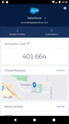 Salesforce Authenticator screenshot