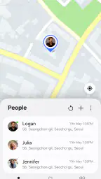 Samsung Find: Location Sharing screenshot