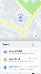 Samsung Find: Location Sharing screenshot