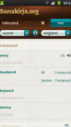 Sanakirja.org screenshot