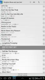 Setlist Helper and Song Book screenshot