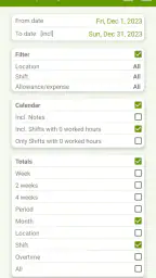 Shift Work Calendar - FlexR screenshot