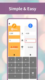 Shopping Unit Price Calculator screenshot