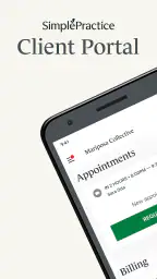 SimplePractice Client Portal screenshot