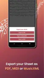 Sing2Notes - Sheet from Vocals screenshot