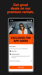 SIXT rent. share. ride. plus. screenshot