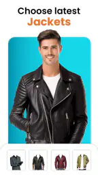 Smarty Men Jacket Photo Editor screenshot
