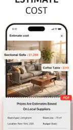 SnapHome Design: Cost Estimate screenshot