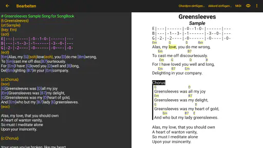 SongBook screenshot