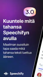 Speechify Teksti puheeksi screenshot