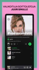 Spotify: musiikki ja podcastit screenshot