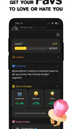 status - sims but social media screenshot