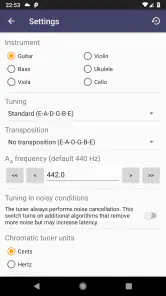 Strobe Tuner Pro kitaraviritin screenshot