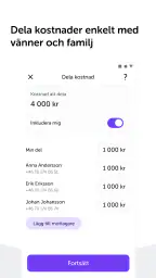Swish betalningar screenshot