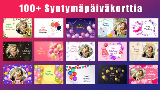 Syntymäpäivän Kutsukortti screenshot