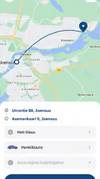 Taksi Itä-Suomi - taksitilaus screenshot