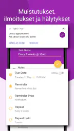 Tehtävät: tehtäväluettelo screenshot