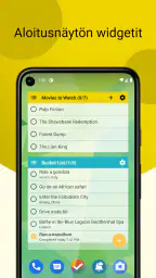 Tehtävät: tehtäväluettelo screenshot