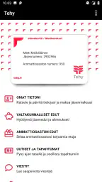 Tehy screenshot