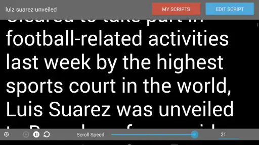Teleprompter Pro screenshot