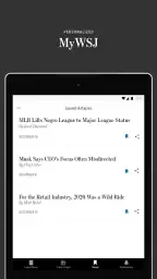 The Wall Street Journal. News screenshot