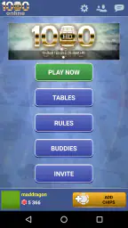 Thousand 1000 Online card game screenshot