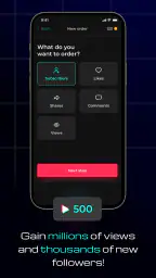 TickViral Gain Likes Followers screenshot