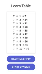 Times Tables - Multiplication screenshot