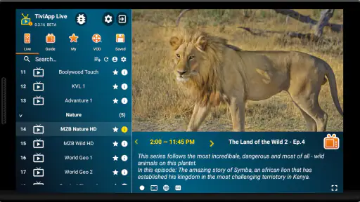 TiviApp Live TV Player screenshot