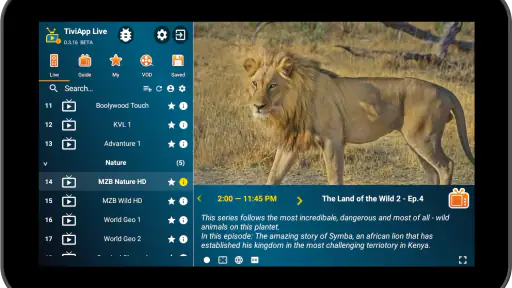 TiviApp Live TV Player screenshot