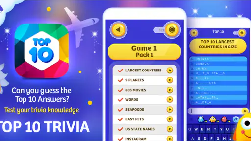 Top 10 Trivia Quiz screenshot