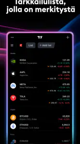 TradingView - Pörssi screenshot
