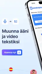 Transkriptor - Puhe Tekstiksi screenshot