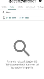 Turun Sanomat näköislehti screenshot