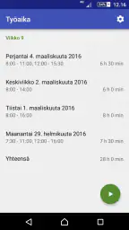 Työaika screenshot