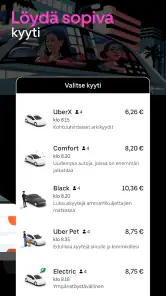 Uber - Pyydä autokyyti screenshot