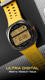 ULTRA Digital Retro watch face screenshot