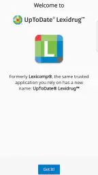 Uptodate Lexidrug screenshot