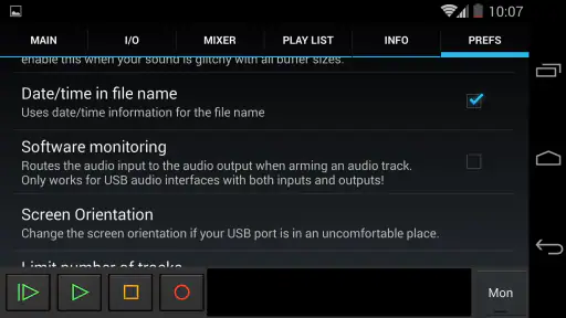 USB Audio Recorder PRO screenshot